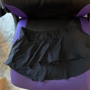 Motherhood Maternity Black Layered Ruffle Skirt swimsuit bottom